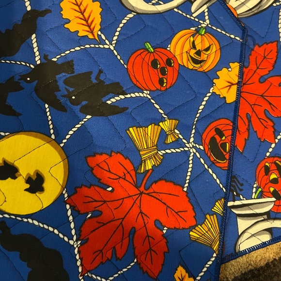 he cutest set of quilted fabric vintage Halloween placemat - Picture 15 of 15